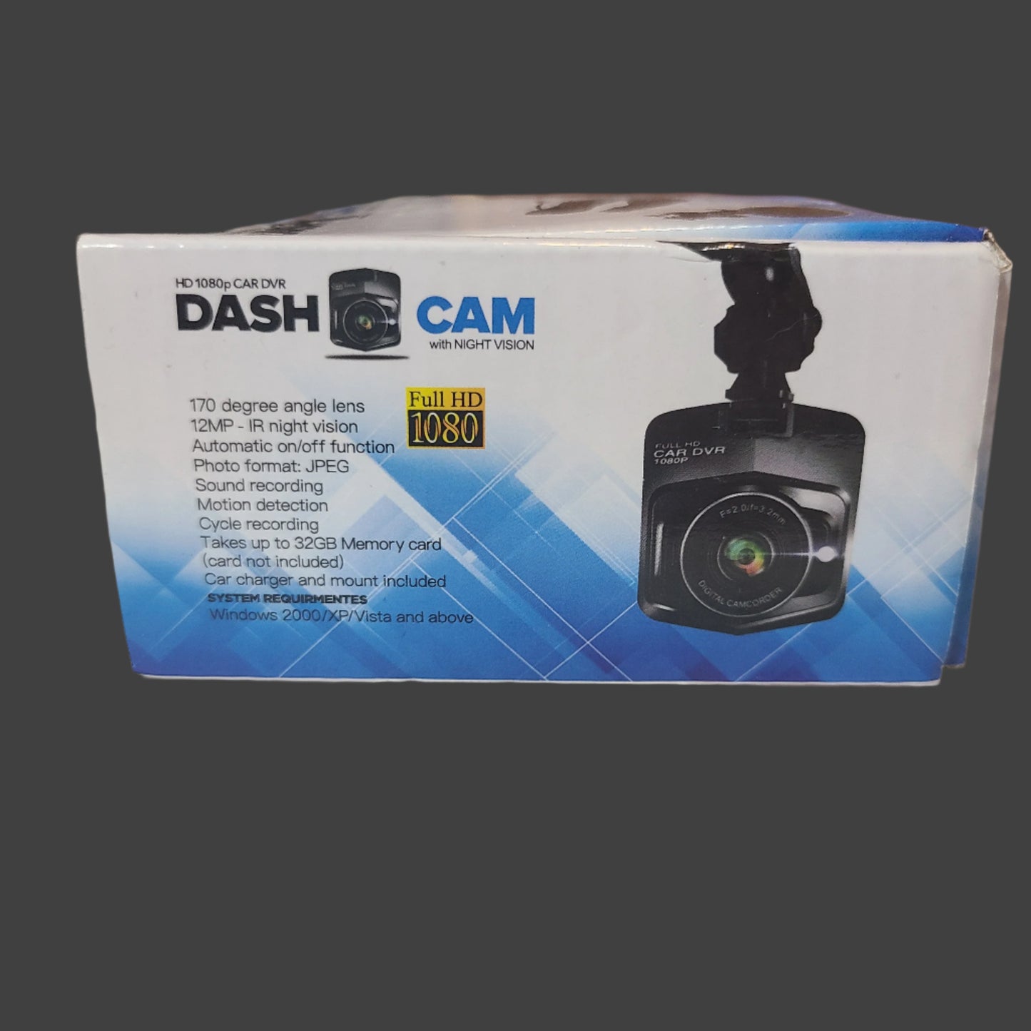 HD 1080p Car DVR Dash Cam w/ Night Vision - LIKE NEW