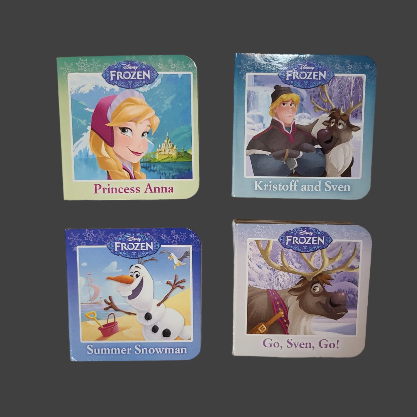4 Disney Frozen Board Baby Books - Partial Set - LIKE NEW