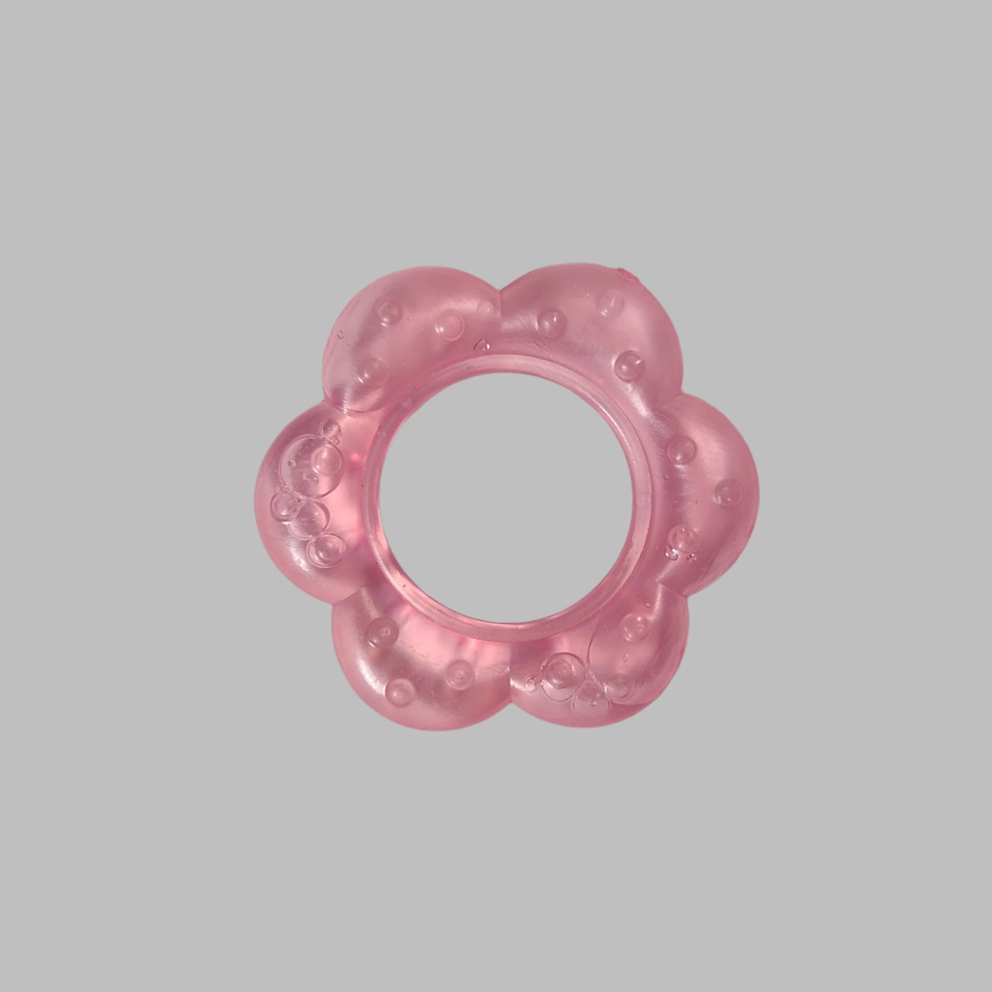 Pink Girls Baby Teething Ring - USED