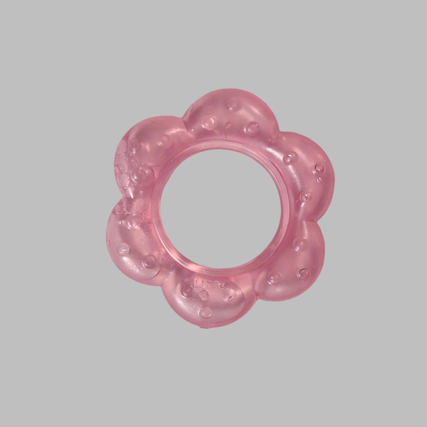 Pink Girls Baby Teething Ring - USED