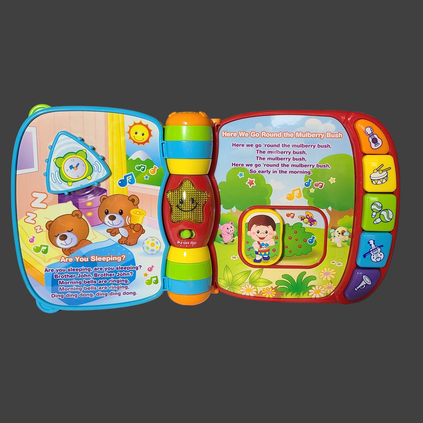 Vtech Musical Rhymes Book - New Batteries - USED