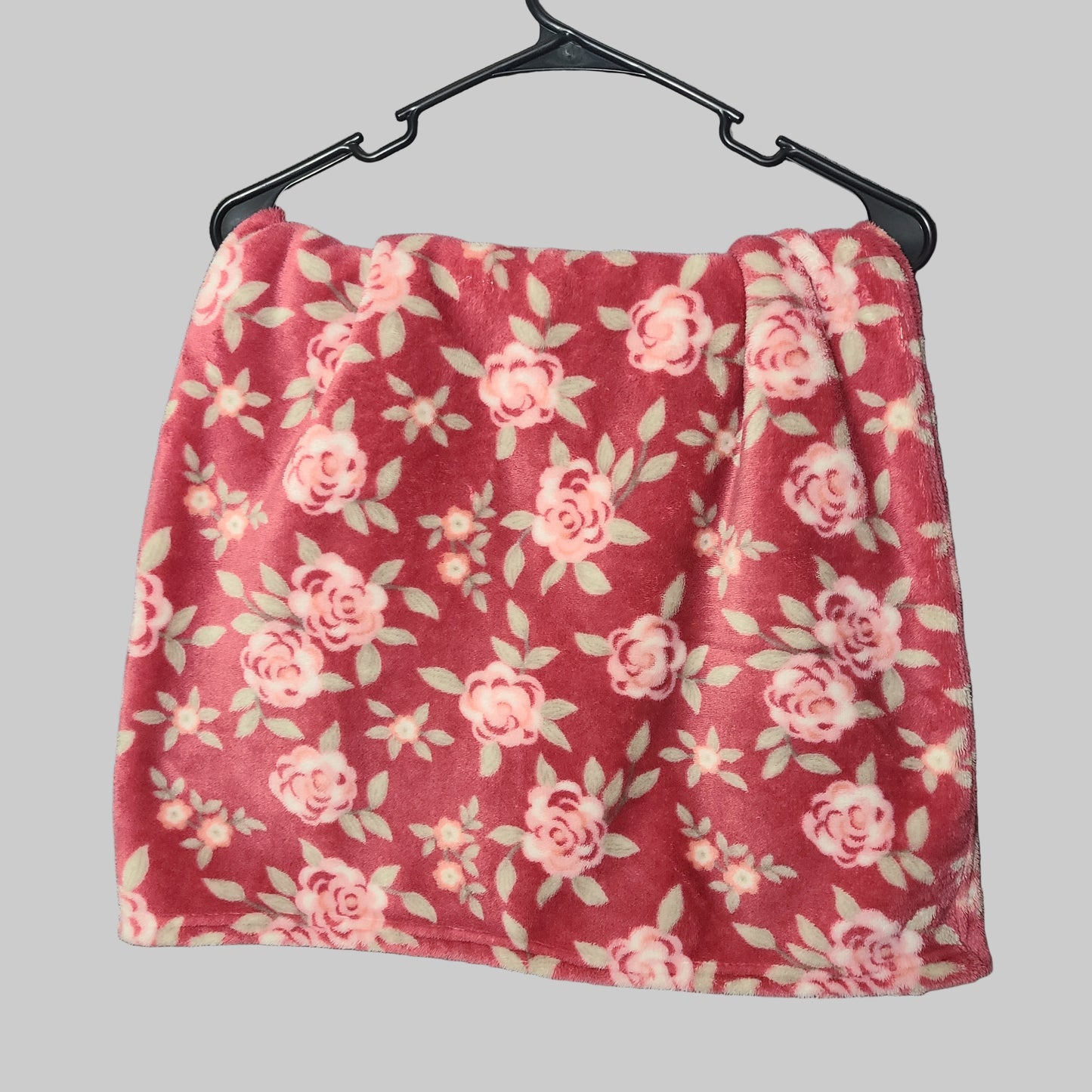 Little Joy Pink Flower Fleece Baby Blanket - USED