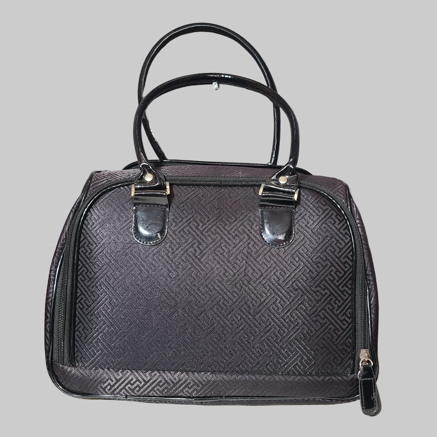 Caboodles Black Fabric Makeup Cosmetic Travel Bag - USED