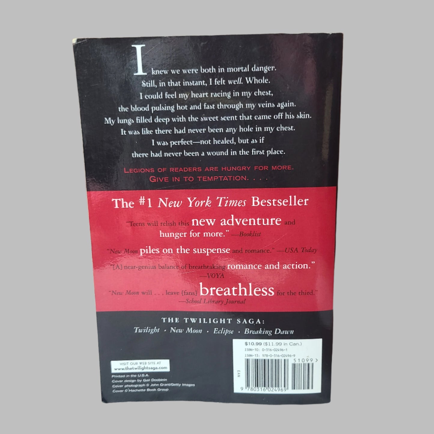 SC Twilight New Moon by Stephenie Meyer - Copyright 2006 - USED