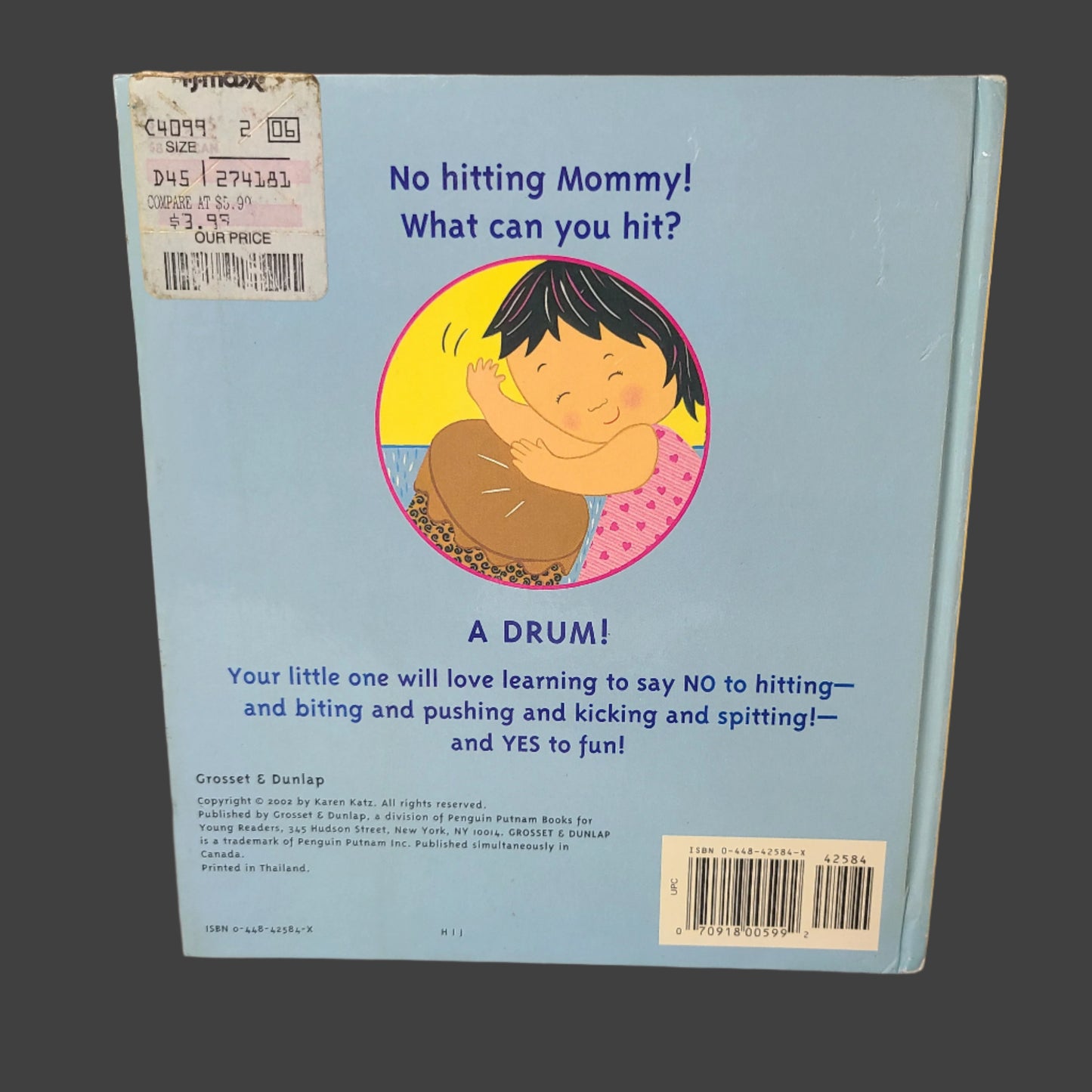 HC No Biting! By Karen Katz - Copyright 2002 - USED