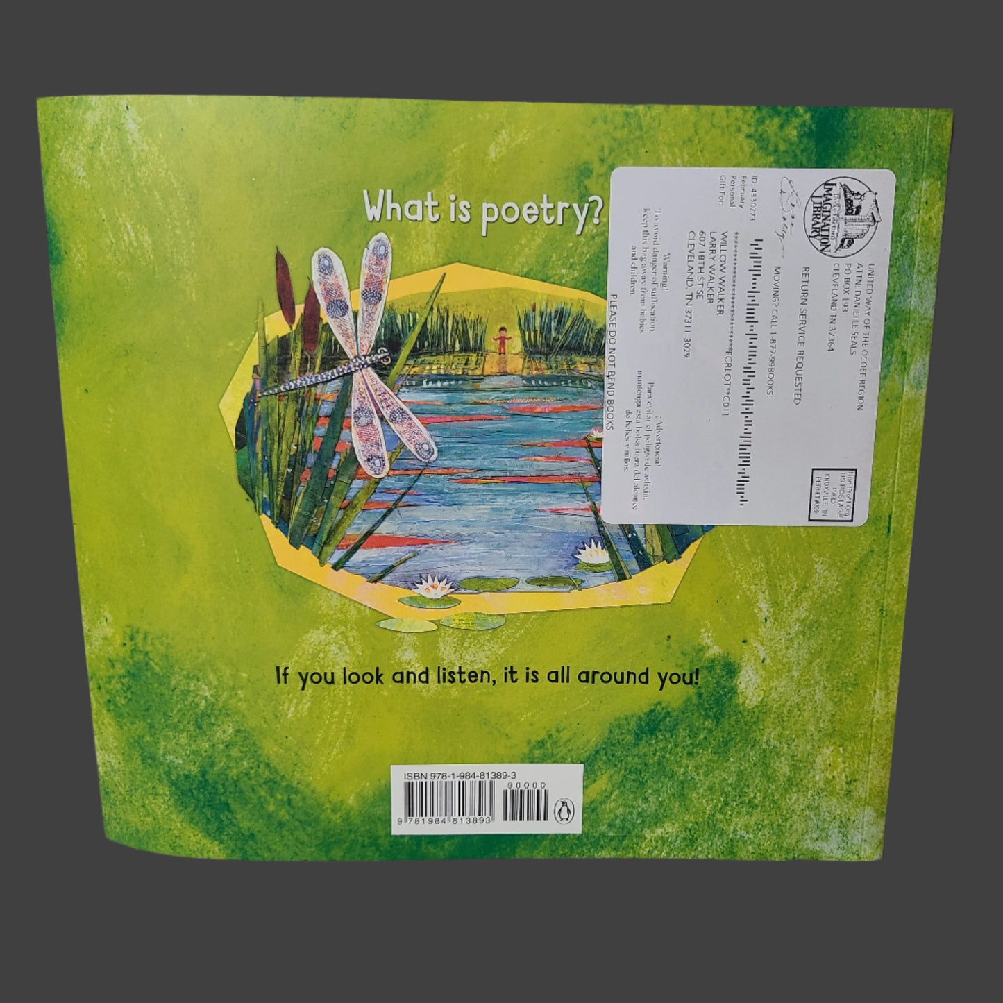 SC Daniel Finds a Poem by Micha Archer - Copyright 2016 - USED