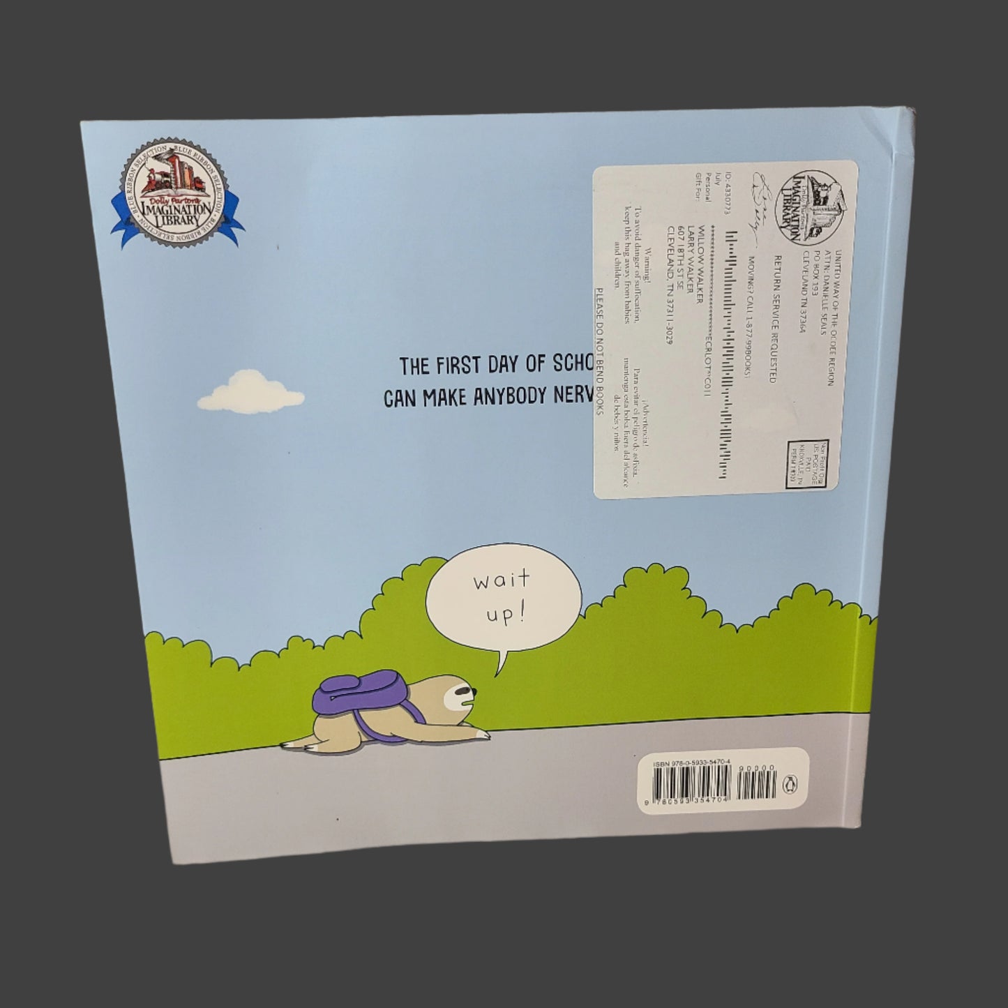 SC First Day Critter Jitters by Jory John - Copyright 2020 - LIKE NEW