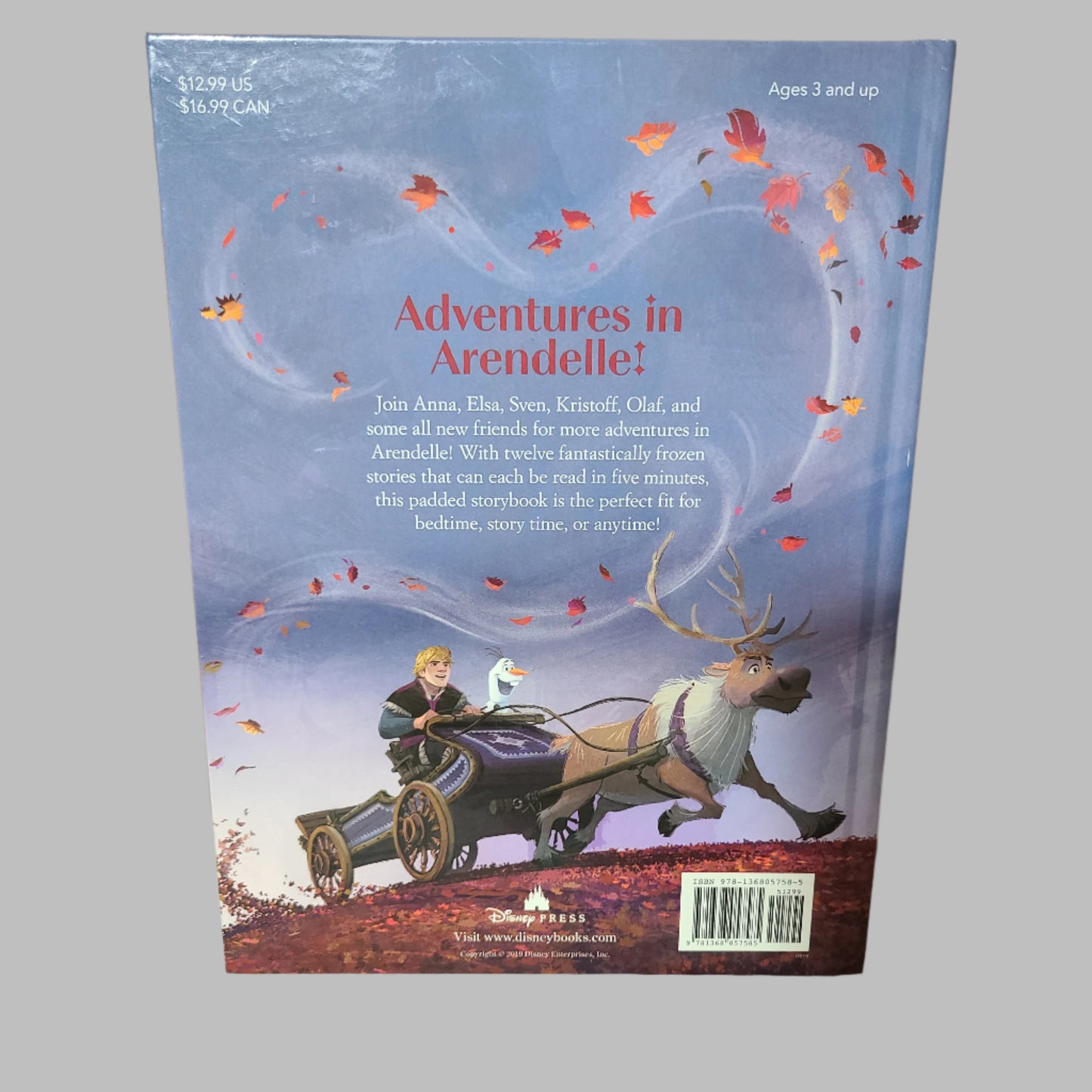 HC Disney Frozen 5-Minute Stories - Copyright 2019 - LIKE NEW