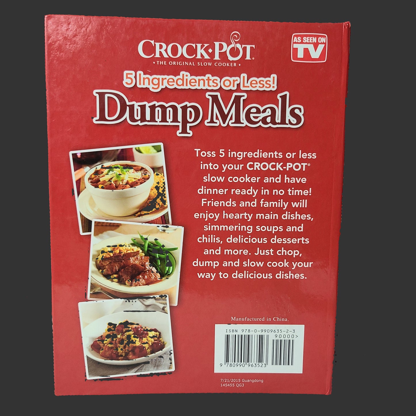 HC 5 Ingredients or Less! Dump Meals by Cathy Mitchell - Copyright 2015 - USED