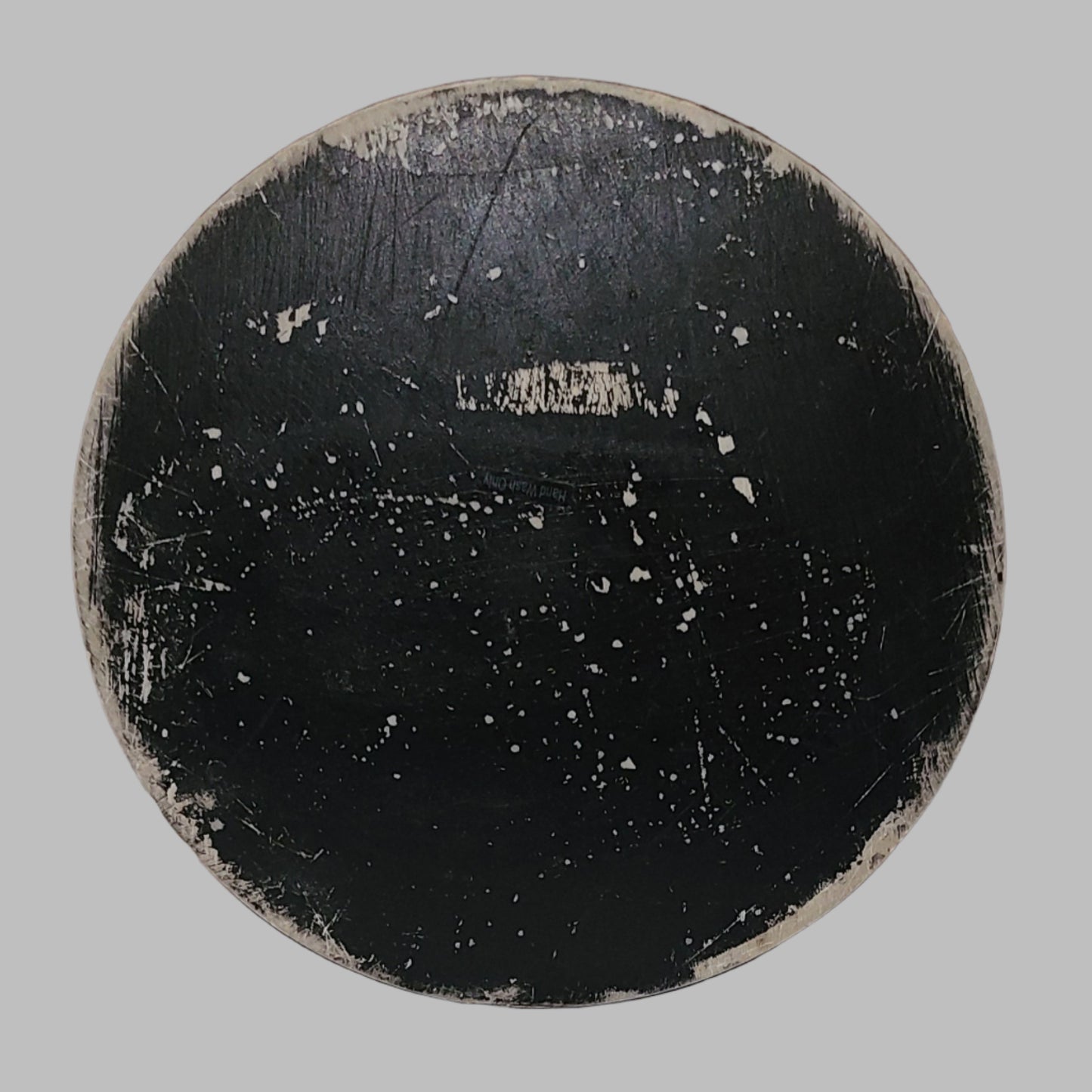 Black Bedazzled Bathroom Trash Bin - Paint is Chipped/Worn - USED