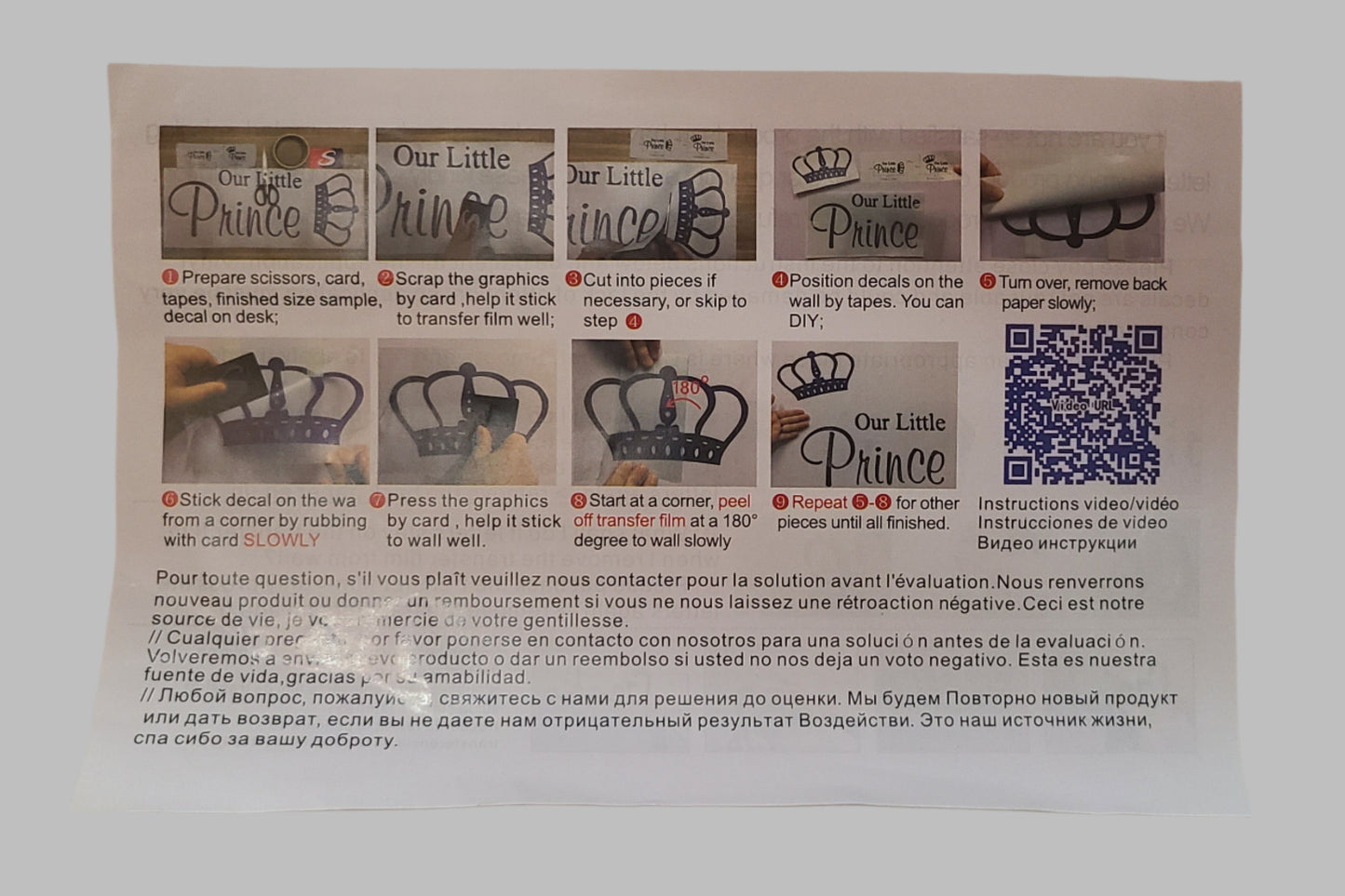 4 Piece White Wash and Dry Decal Machine Stickers - Not in Package - LIKE NEW