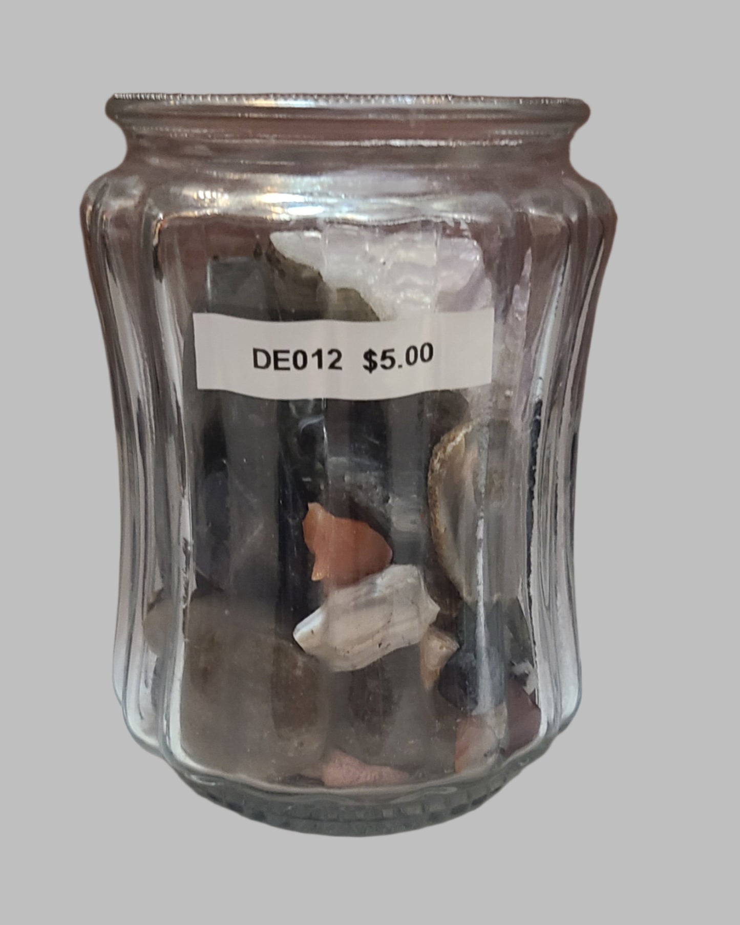 Jar of Miscellaneous Rocks/Crystals - Jar Included - USED