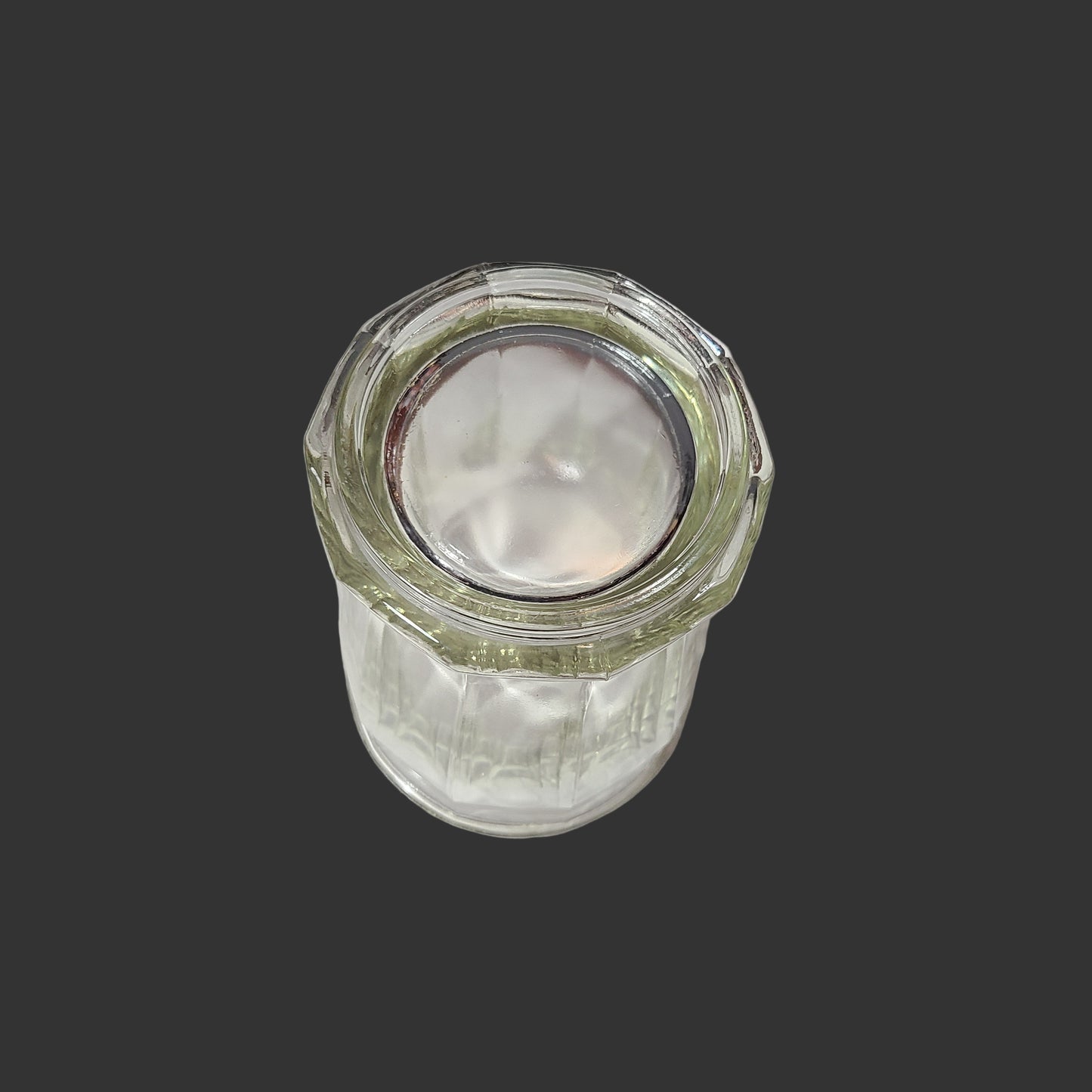 VTG Clear Pressed Glass Panel Flower Vase - USED