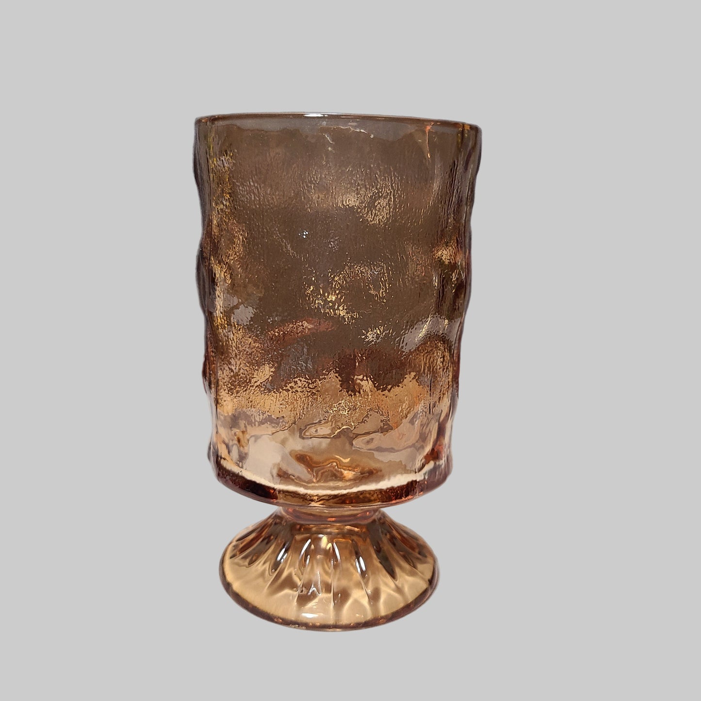 Glass Amber Vase - Multiple Designs - NEW