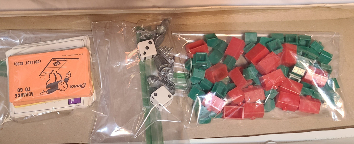 VTG 1985 Monopoly - Missing 2 Player Pieces - AS IS
