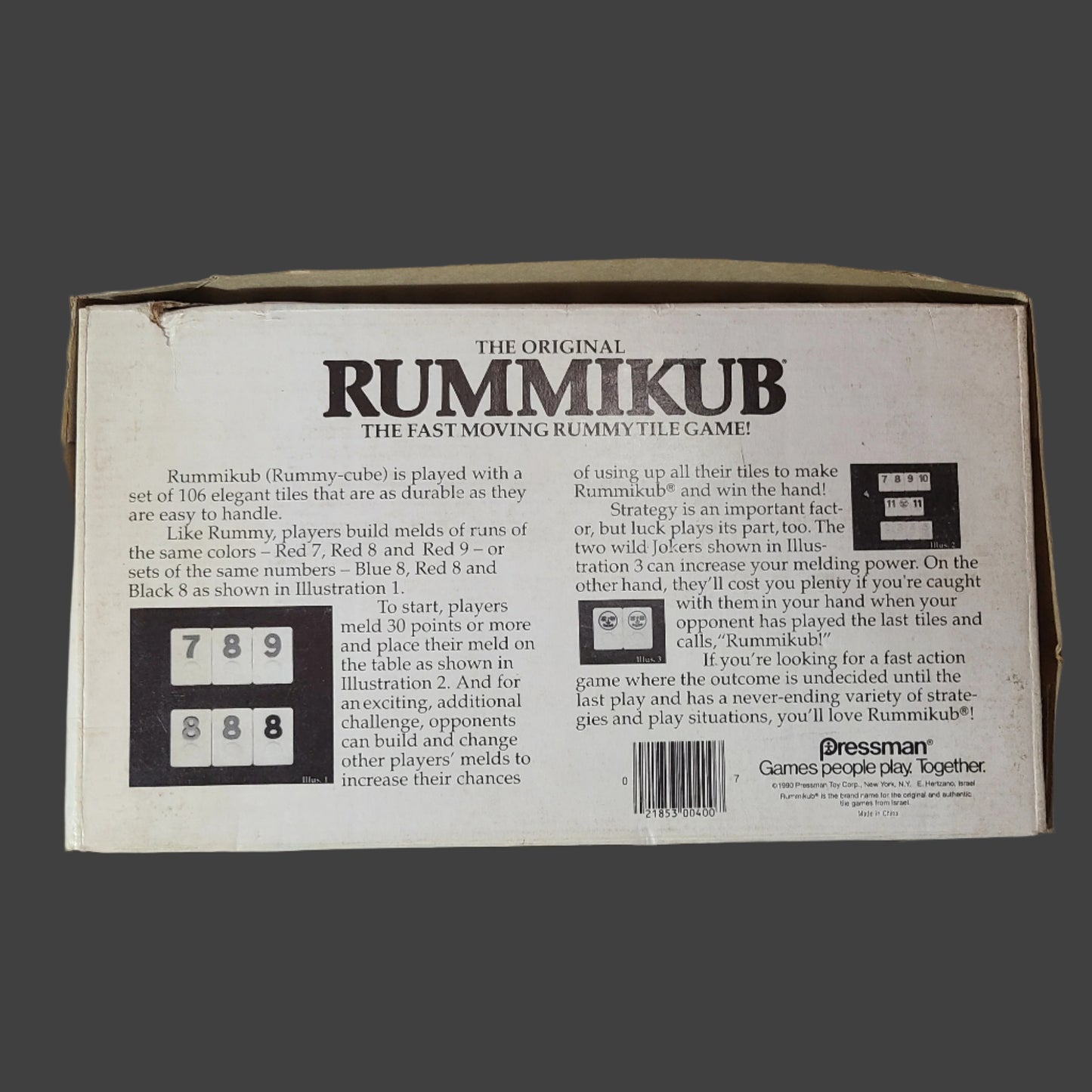 The Original Rummikub - Copyright 1990 - USED