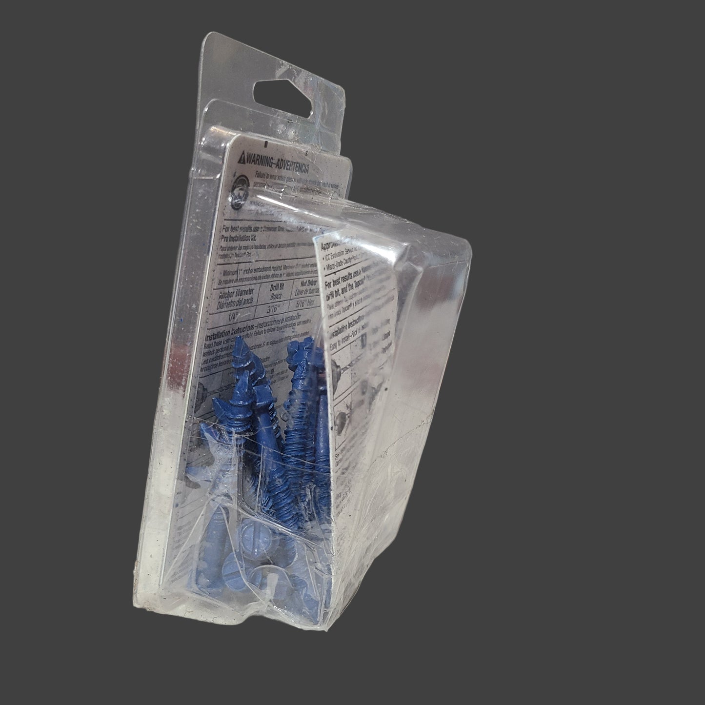 Tapcon 21CT 1/4" x 2-1/4" Concrete Screw Anchors w/ New Underhead Ribs - AS IS