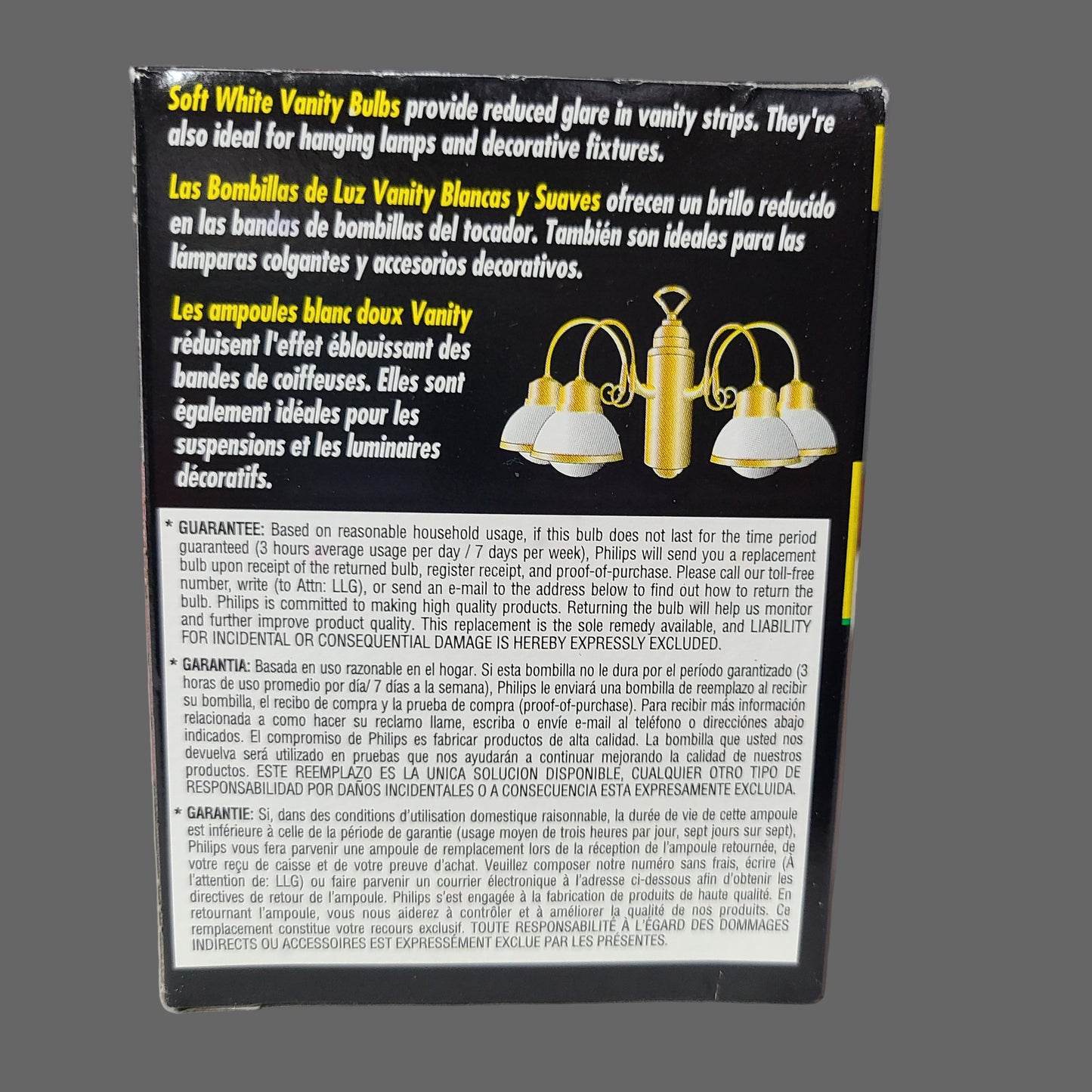 Philips Long Life Vanity Soft White 40 Watt Light Bulb - NEW