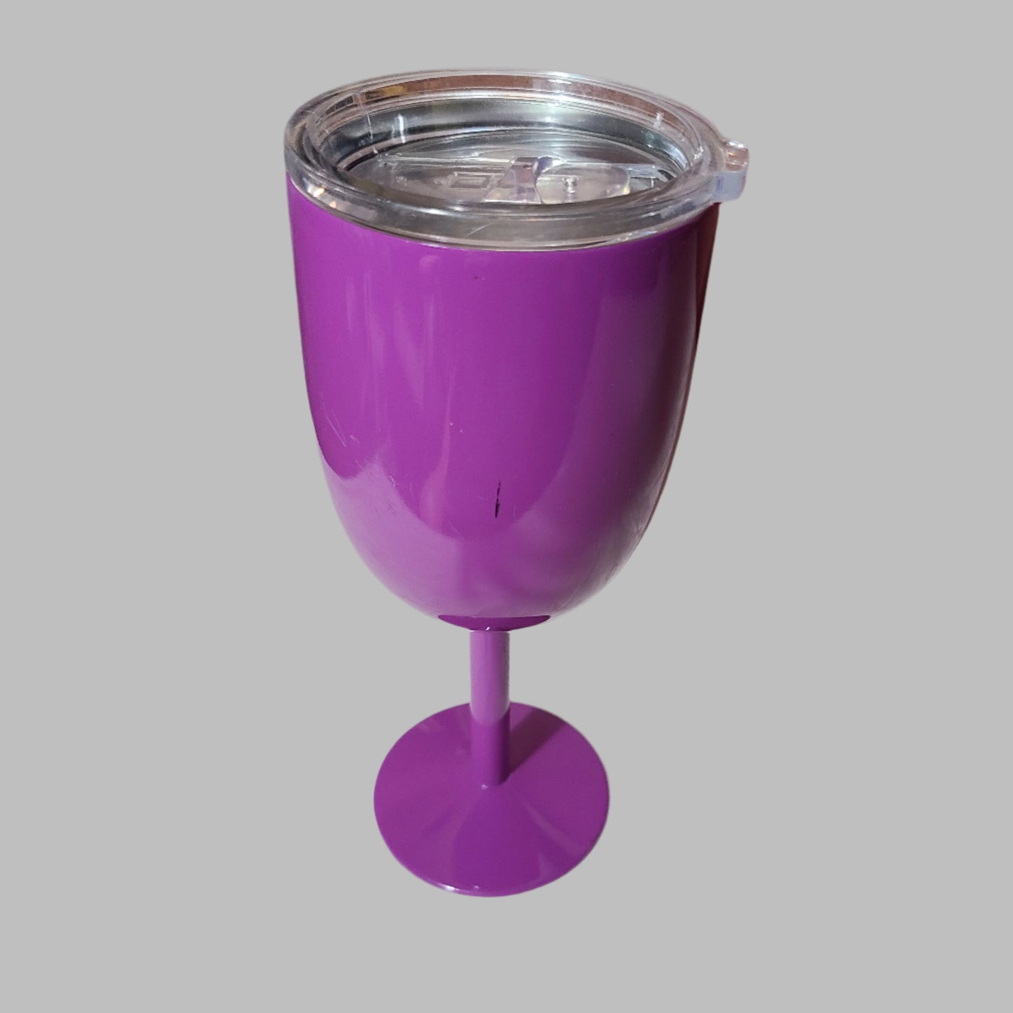 Stainless Steel Wine Glass w/ Lid - USED