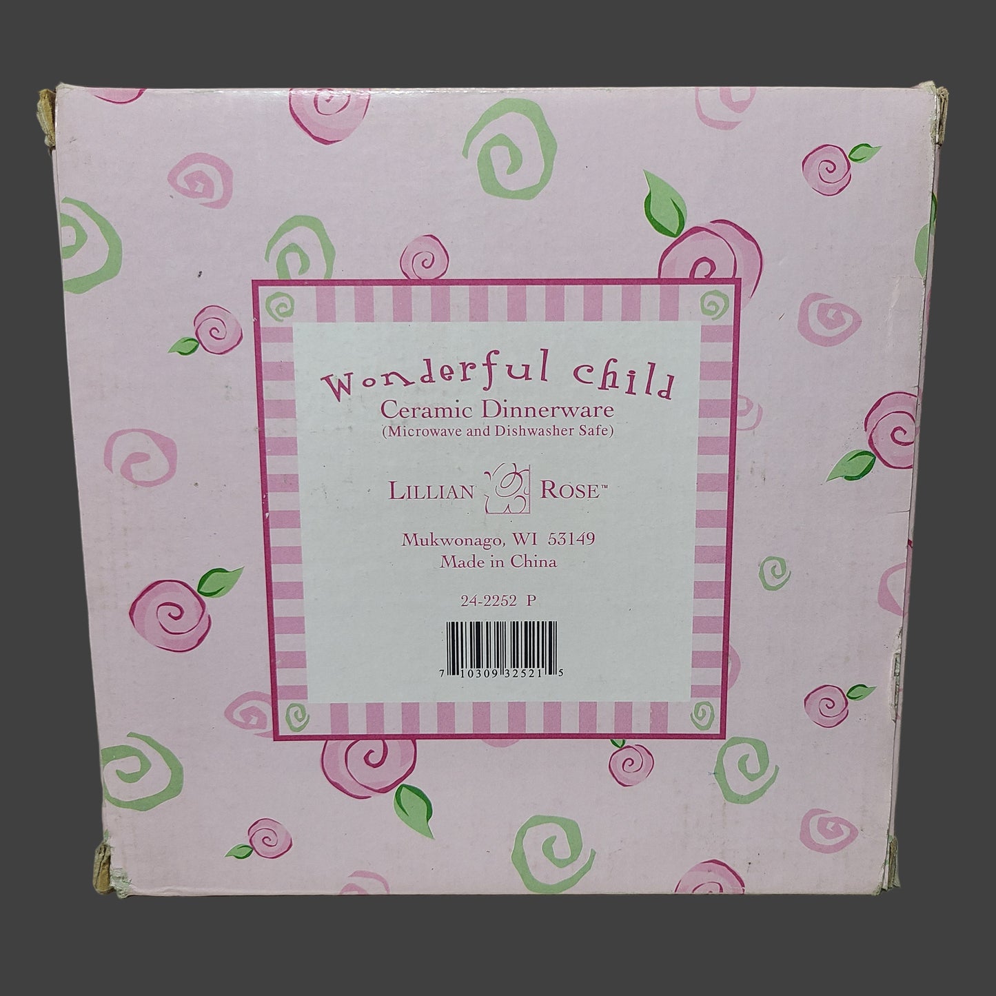 Lillian Rose Wonderful Child Ceramic Dinnerware - NEW