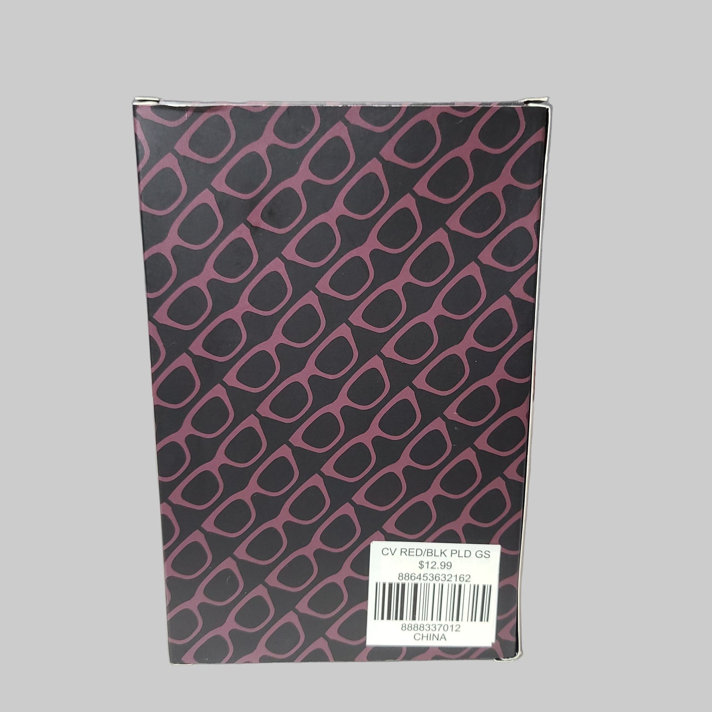 Red & Black Plaid Glasses Accessory Value Pack - NEW