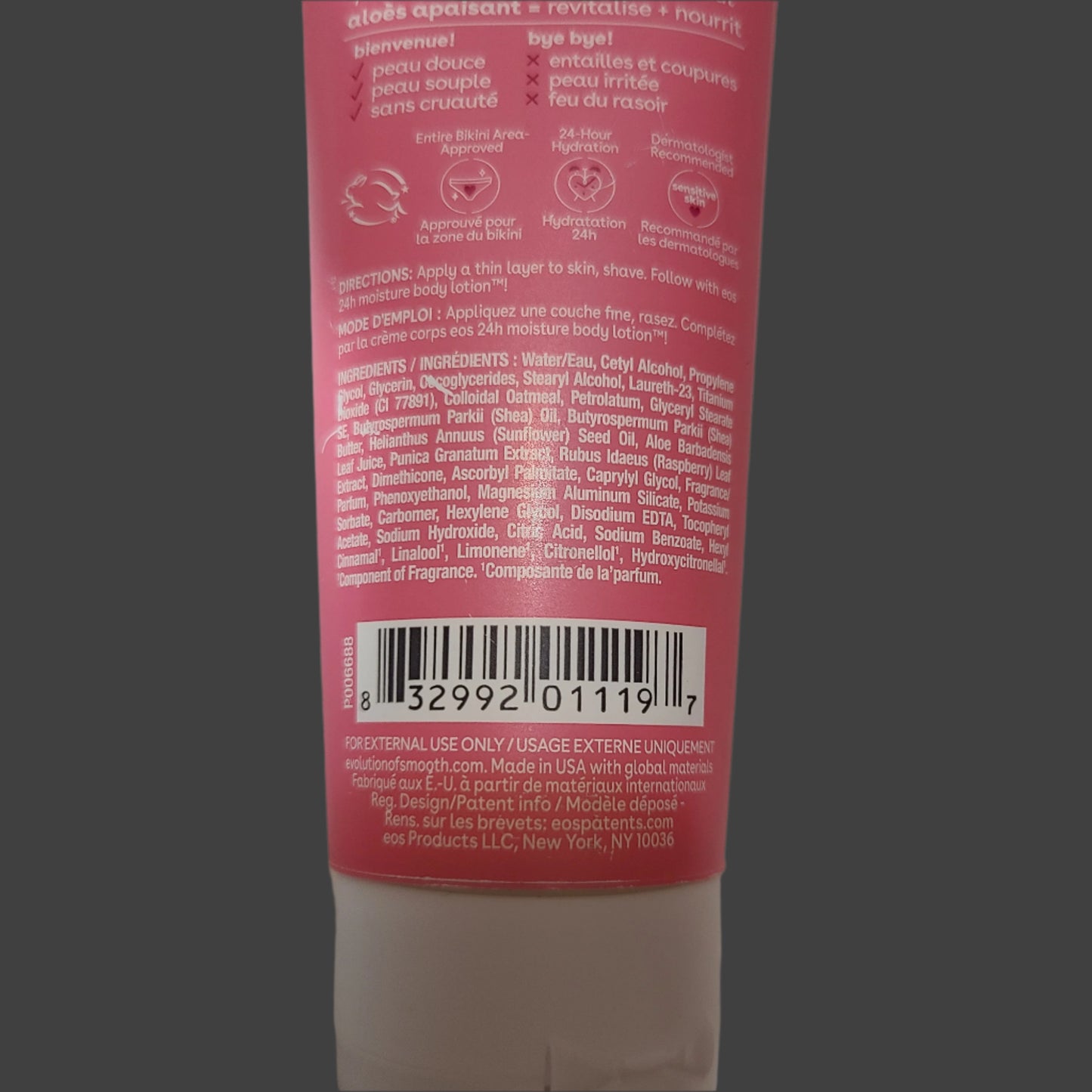 EOS Shea Better 24H Moisture Shave Cream - Pomegranate Raspberry - Sealed - NEW