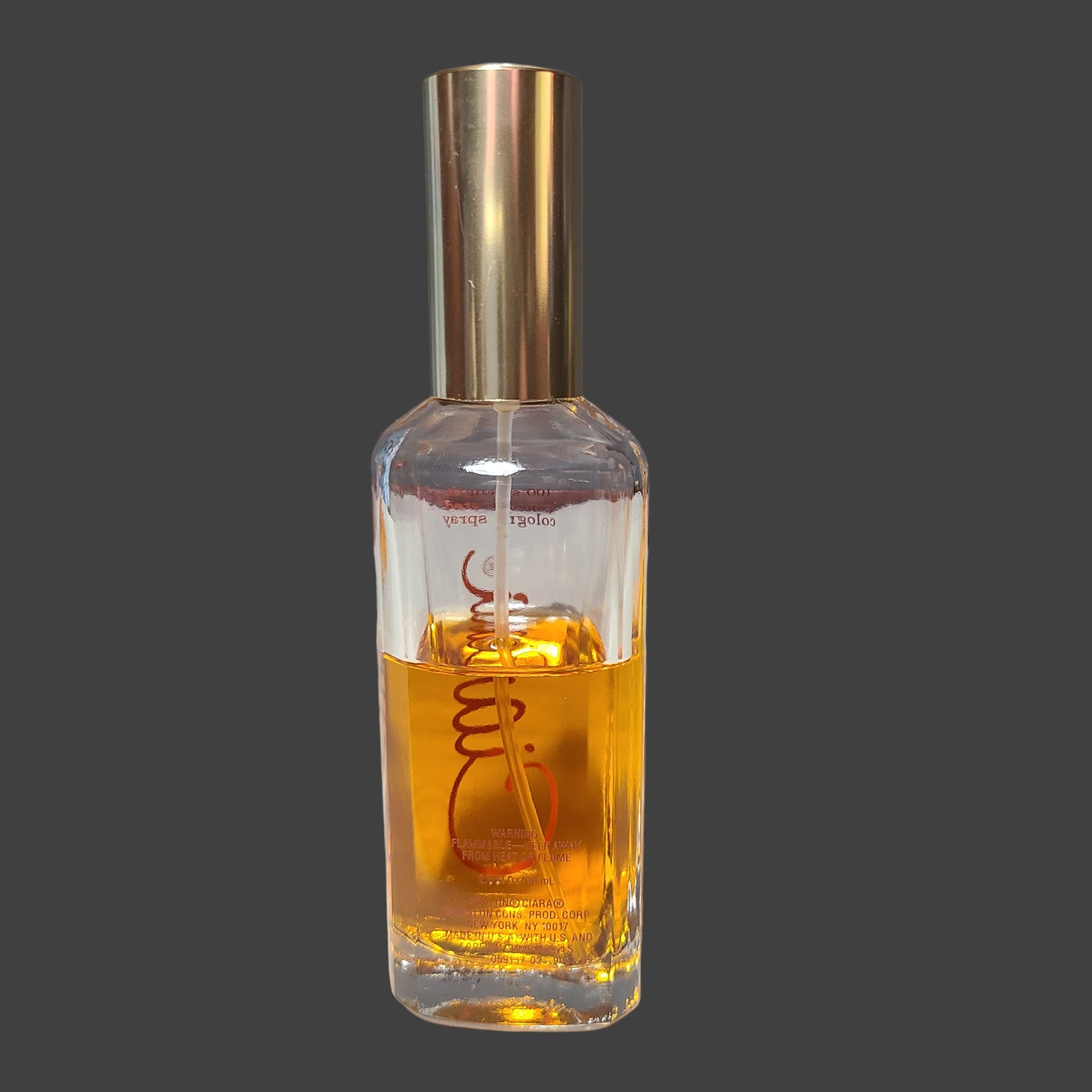 Revlon Ciara 100 Strength Concentrated Cologne Spray - 1/2 Bottle Remaining - AS IS