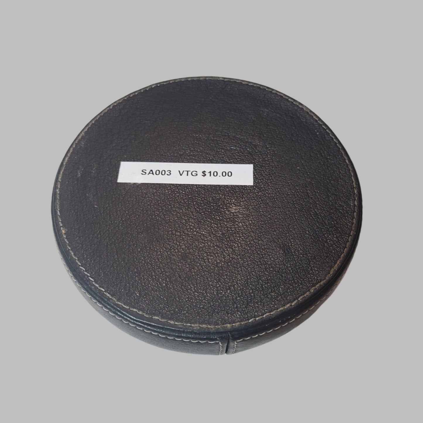 VTG Marlboro Compass Logo Metal & Leather Ashtray 1998 - USED