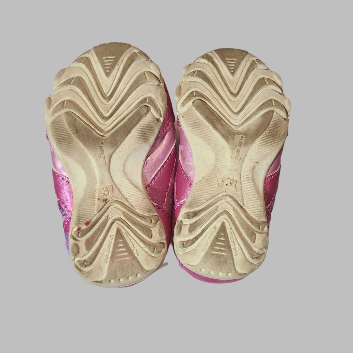 Sesame Street Size 3W Girls Pink Abby Sneakers - USED