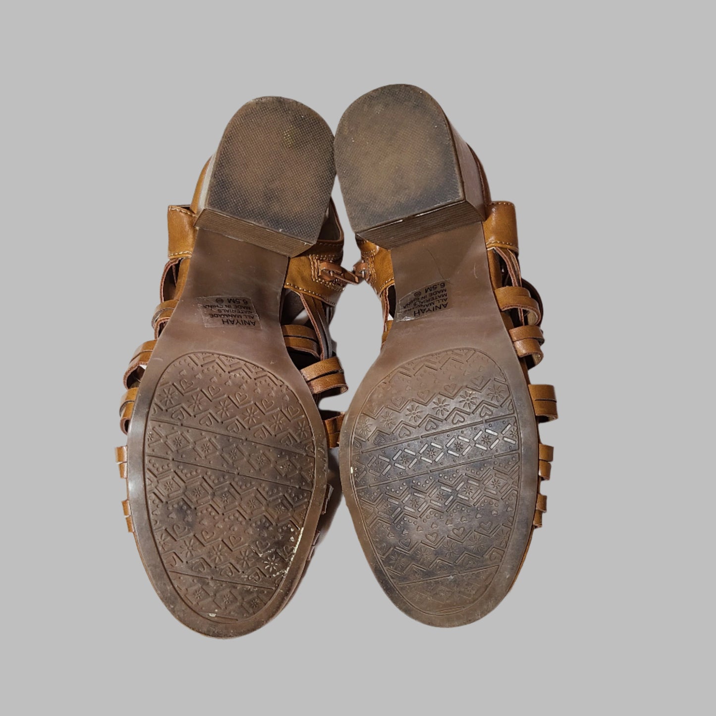 Women's 6.5M Jellypop Aniyah Brown Heels - USED