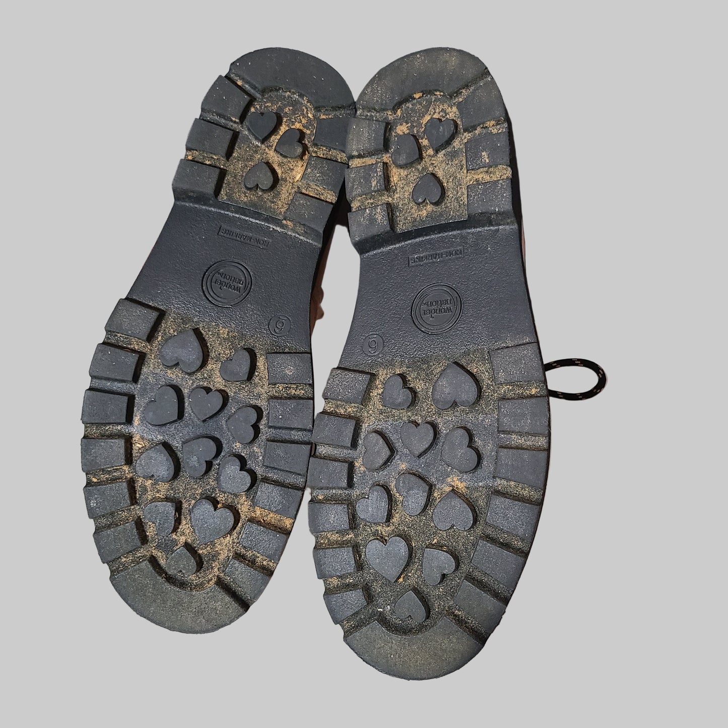 Girls Size 6 Wonder Nation Pink Gore Combat Boots - USED