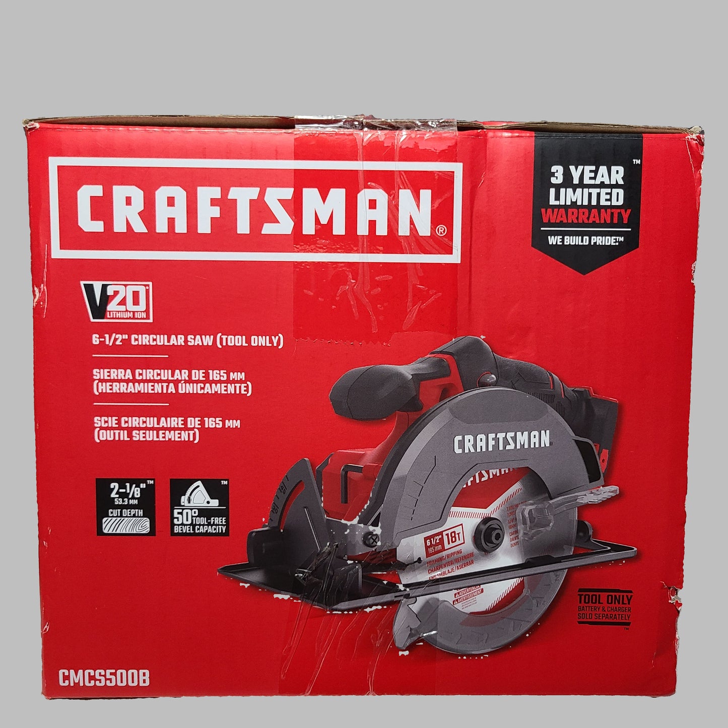 Craftsman V20 6.5" Circular Saw - CMCS500B - Battery NOT Included - NEW