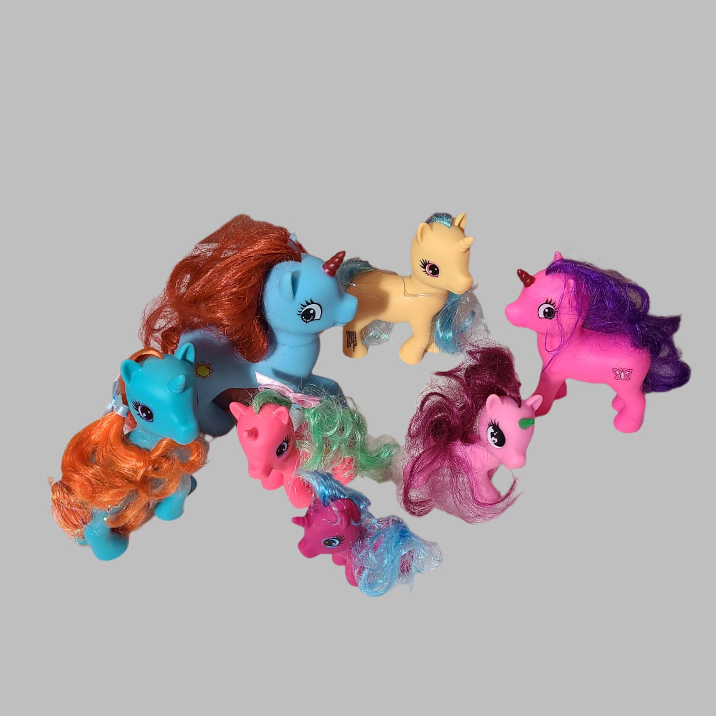 Lot of 7 My Little Ponies - Multiple Sizes - USED