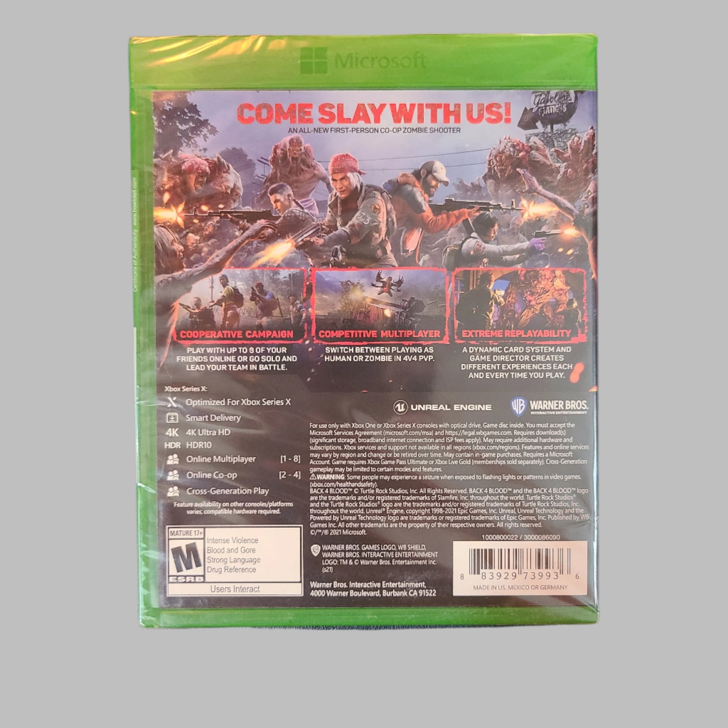 Xbox Series X - Xbox One - Back 4 Blood - NEW