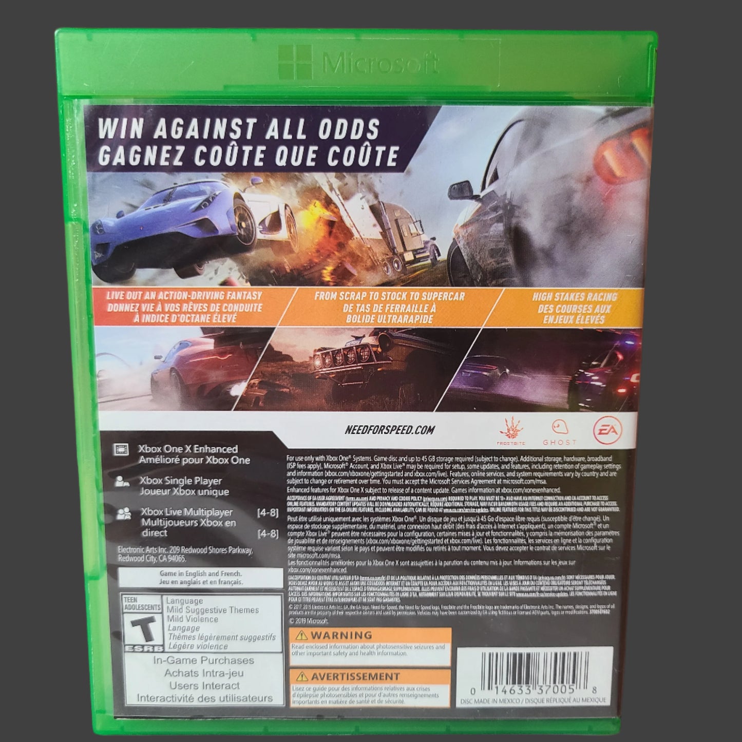 Xbox One - Need For Speed Payback - USED