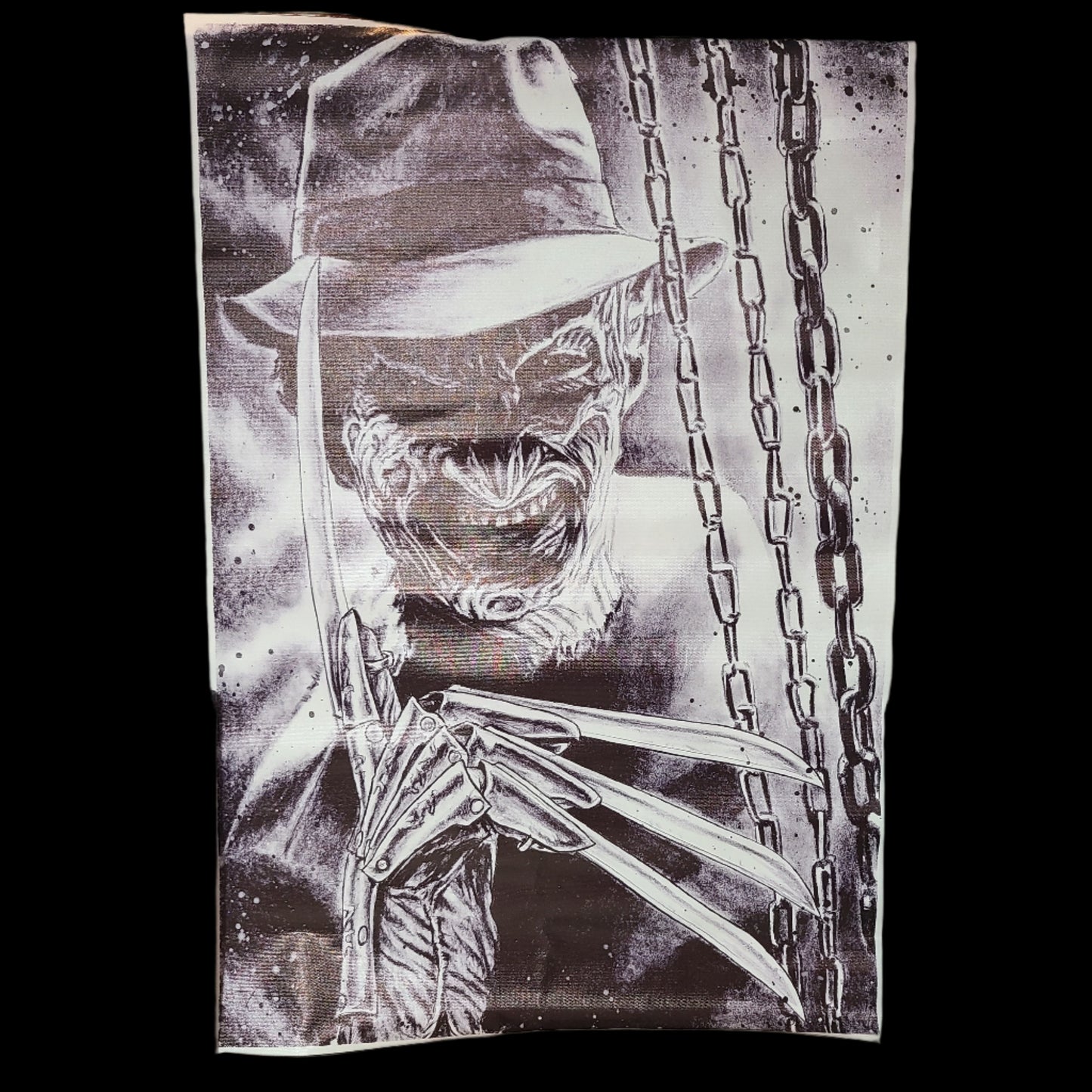 Freddy Kreuger 23" x 16" Vinyl Wall Art - LIKE NEW