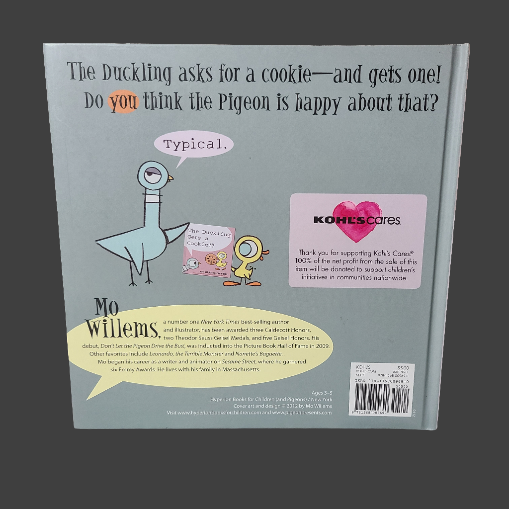 HC The Duckling Gets a Cookie!? By Mo Willems - Copyright 2012 - First Edition - LIKE NEW