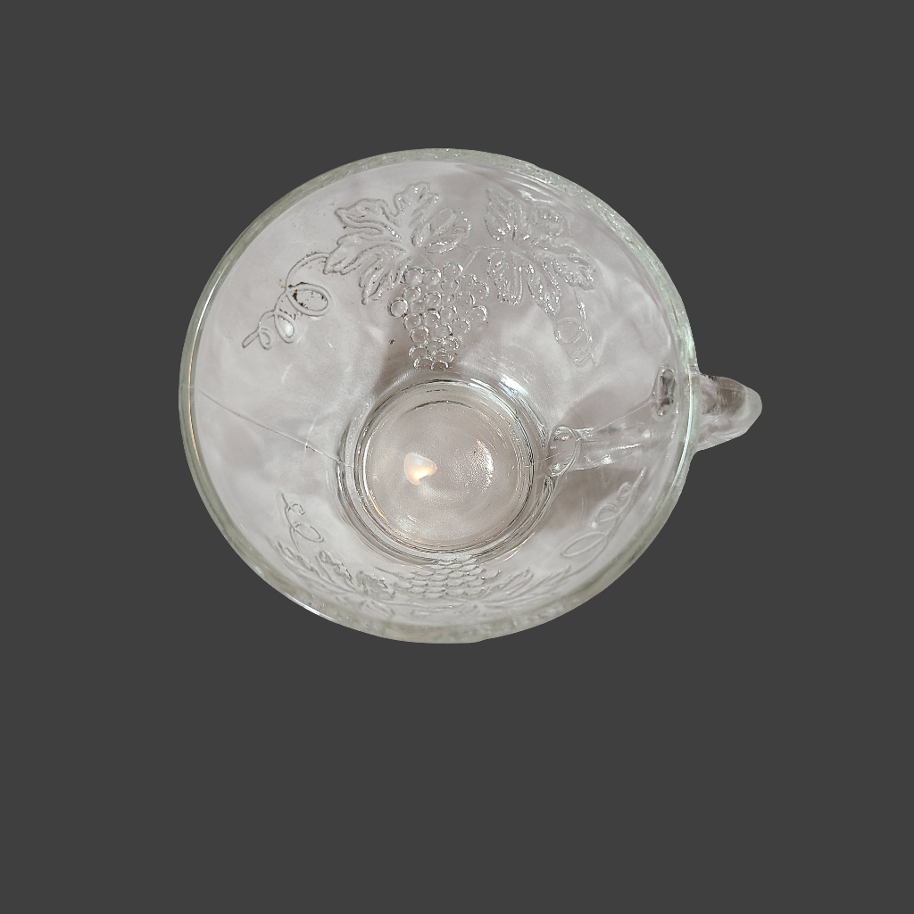 VTG 1970's 2 Mid Century Modern Grapevine Design Punch Bowl Glasses - LIKE NEW