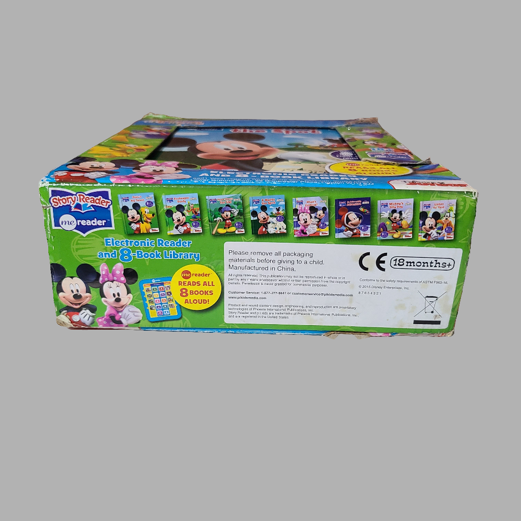 HC Disney Mickey Mouse Clubhouse Electronic Reader and 8-Book Library - LIKE NEW