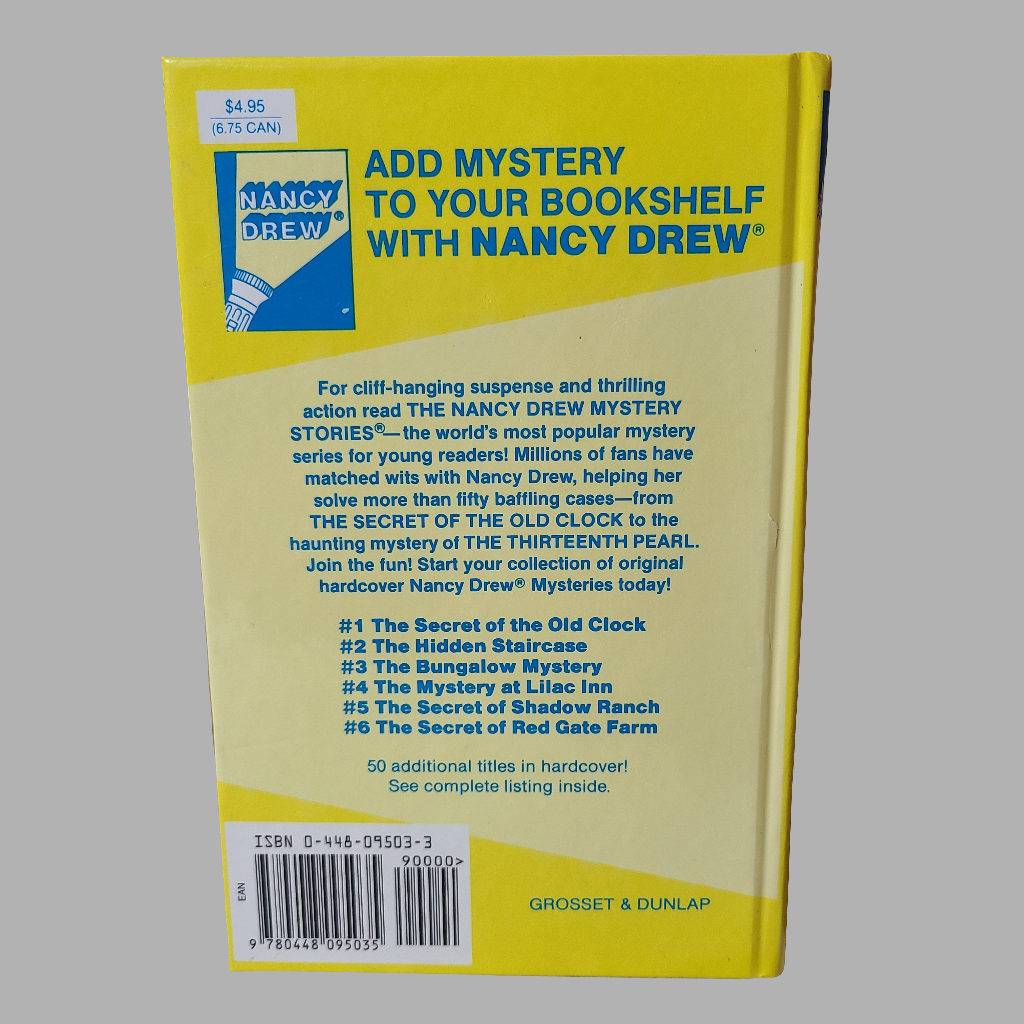 HC Nancy Drew Mystery Stories 3 - The Bungalow Mystery - By Carolyn Keene - Writing on Inside Cover - USED