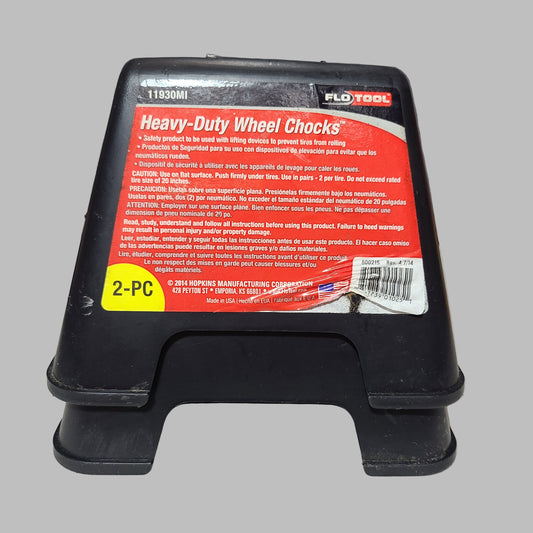 FloTool 2PC Heavy-Duty Wheel Chocks - USED