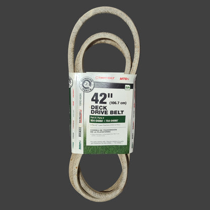 Genuine Parts 42" Deck Drive Belt - Fits 42" Lawn Tractors 2005 & After - NEW