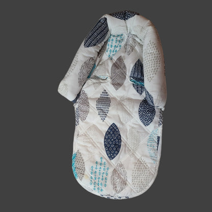 Newborn Car Seat Insert - Leaf Design - Small Stain - USED