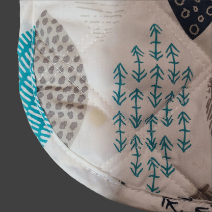 Newborn Car Seat Insert - Leaf Design - Small Stain - USED