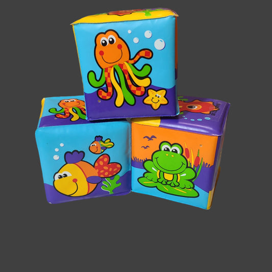 Playgro First Soft Blocks - 3 of 6 - USED