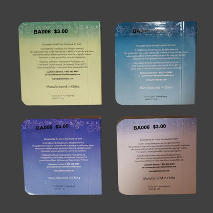 4 Disney Frozen Board Baby Books - Partial Set - LIKE NEW