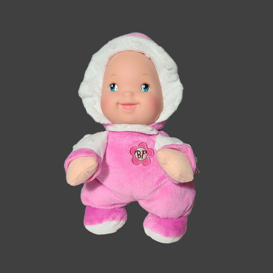 Baby's First Soft Body Minky Pink Baby Doll Rattle - LIKE NEW