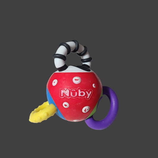 Nuby Twista Rattle & Teether Ball - USED