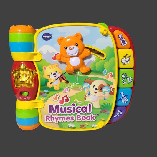 Vtech Musical Rhymes Book - New Batteries - USED