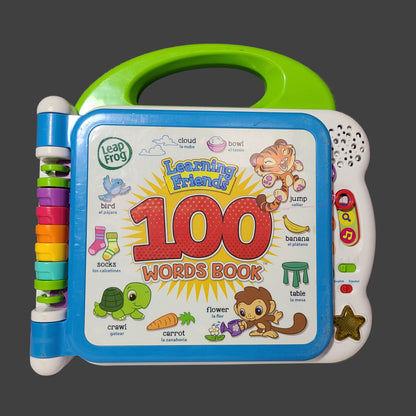 LeapFrog Learning Friends Interactive Toy - 100 Words Book - New Batteries - USED